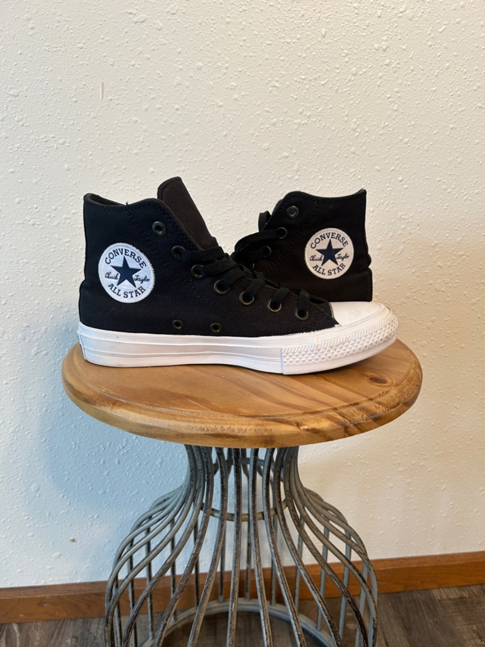 Converse Black and White High Top Sneakers